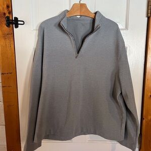 Van Heusen Men's Zip-Up Gray Sweater